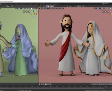 Modelagem Jesus e Maria - Criação de Personagens 